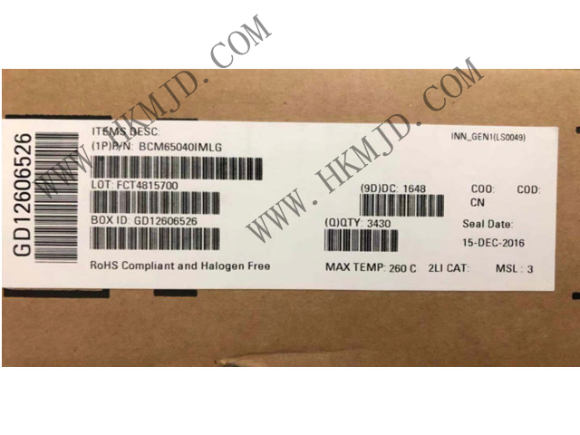 BROADCOM BCM65040 BCM65040IMLG 接口 - 驅動器，接收器，收發(fā)器