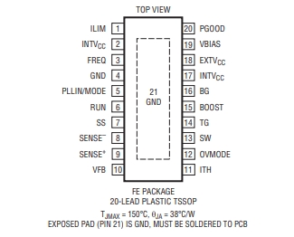 LINEAR(凌特) LTC3769EFE 60V、低 IQ、同步升壓型轉(zhuǎn)換器控制器