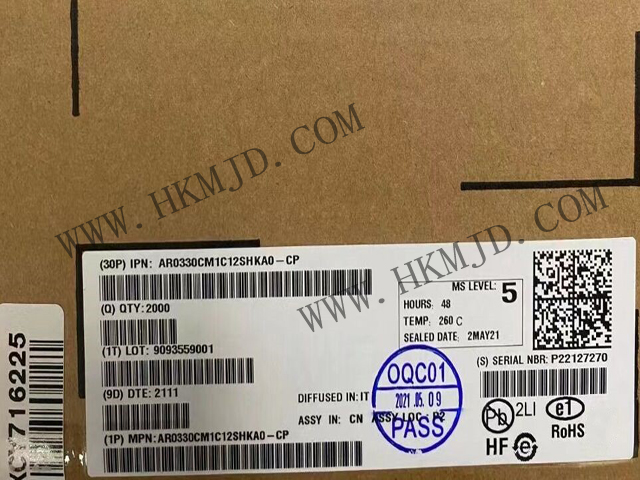 【分銷onsemi】AR0330CM1C12SHKA0-CP CMOS 圖像傳感器，300 萬像素，1/3 英寸