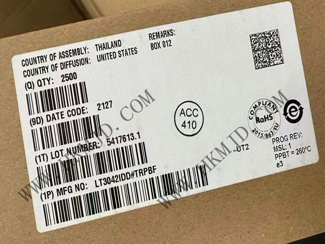 【出售】LT3042IDD (ADI) 20V、200mA、超低噪聲、超高 PSRR RF 線性穩(wěn)壓器