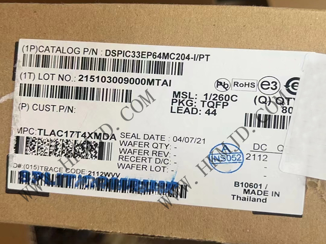 用于電機控制、數(shù)字電源和檢測的 DSPIC33EP64MC204-I/PT 16位 DSC