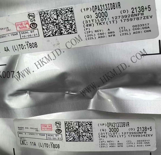 【TI 放大器】出售 OPA313IDBVR 低噪聲、單通道CMOS運(yùn)算放大器