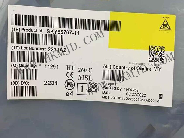 現(xiàn)貨供應(yīng)【SKY85767-11】高性能WiFi 6前端模塊（FEM），34.5dB高增益