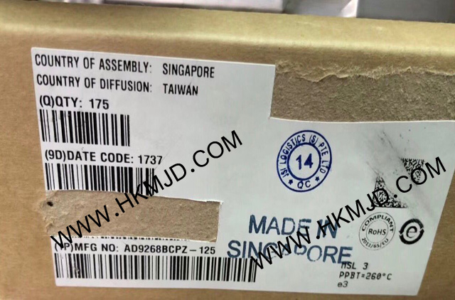 ADI AD9268BCPZ-125 一款雙通道、16位、125 MSPS模數(shù)轉(zhuǎn)換器(ADC)