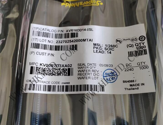 供應(yīng) Microchip AVR16DD14-I/SL 8位 24MHz AVR DD 微控制器