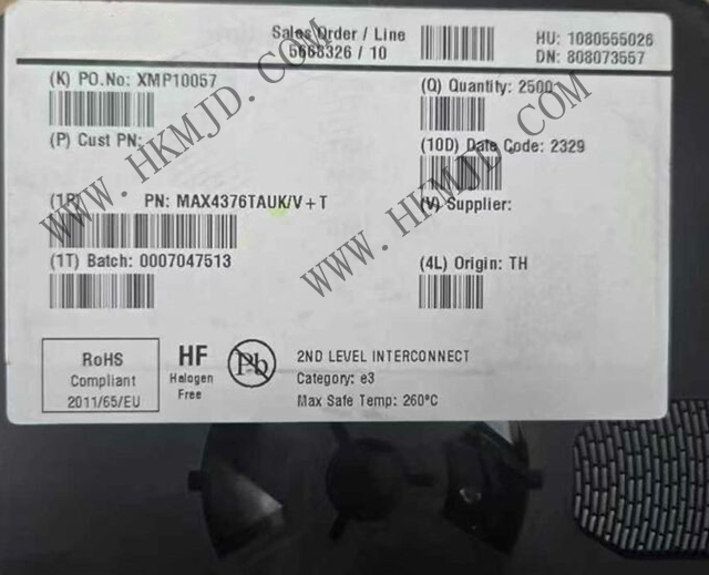供應(yīng) MAXIM MAX4376TAUK 1mA 單通道高側(cè)電流檢測放大器，內(nèi)置增益